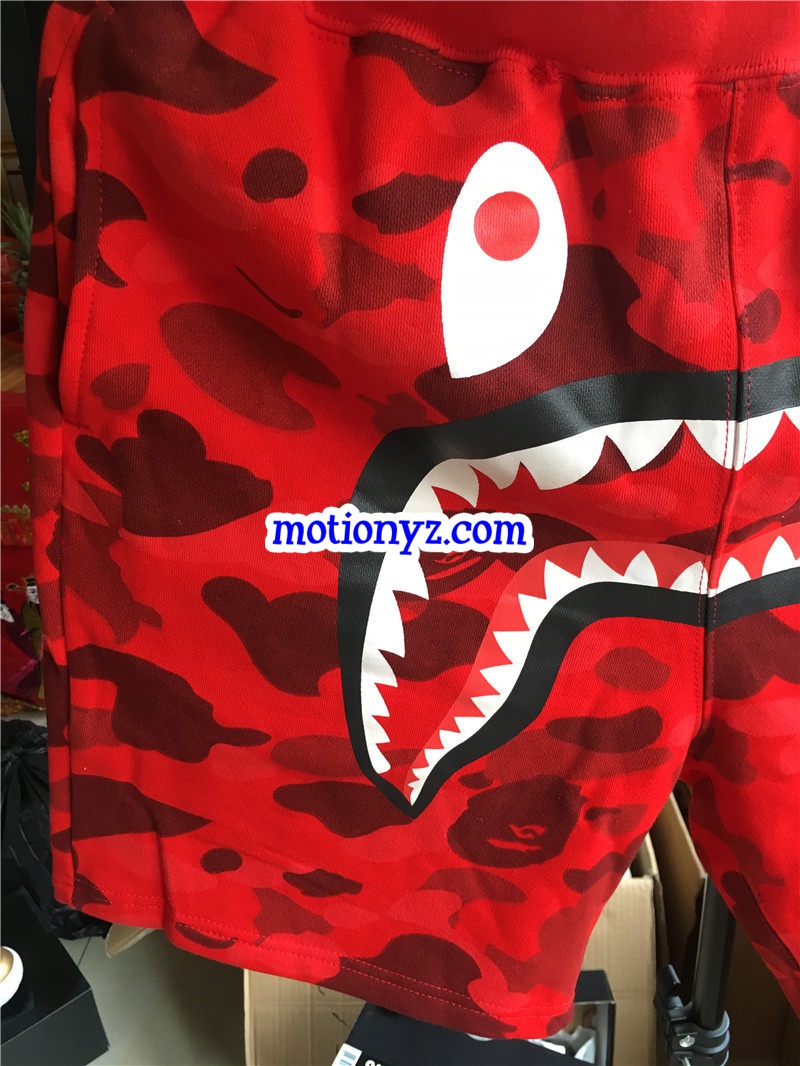 Red Bape Camo Shorts